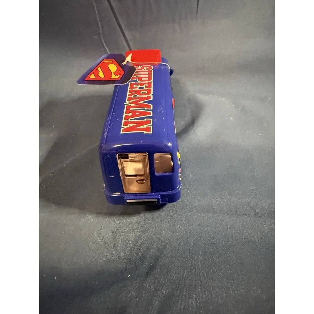 DC COMICS SUPERMAN RARE BLUE DIECAST TOUR BUS 5